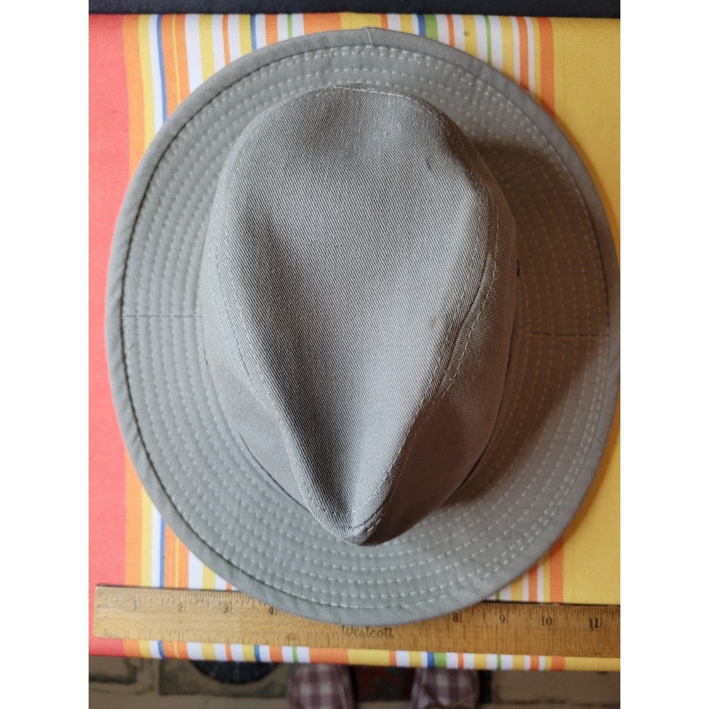 iD Fedora Wide Brim Hat Solid Gray Size M Unisex Adults Casual - Picture 2 of 6
